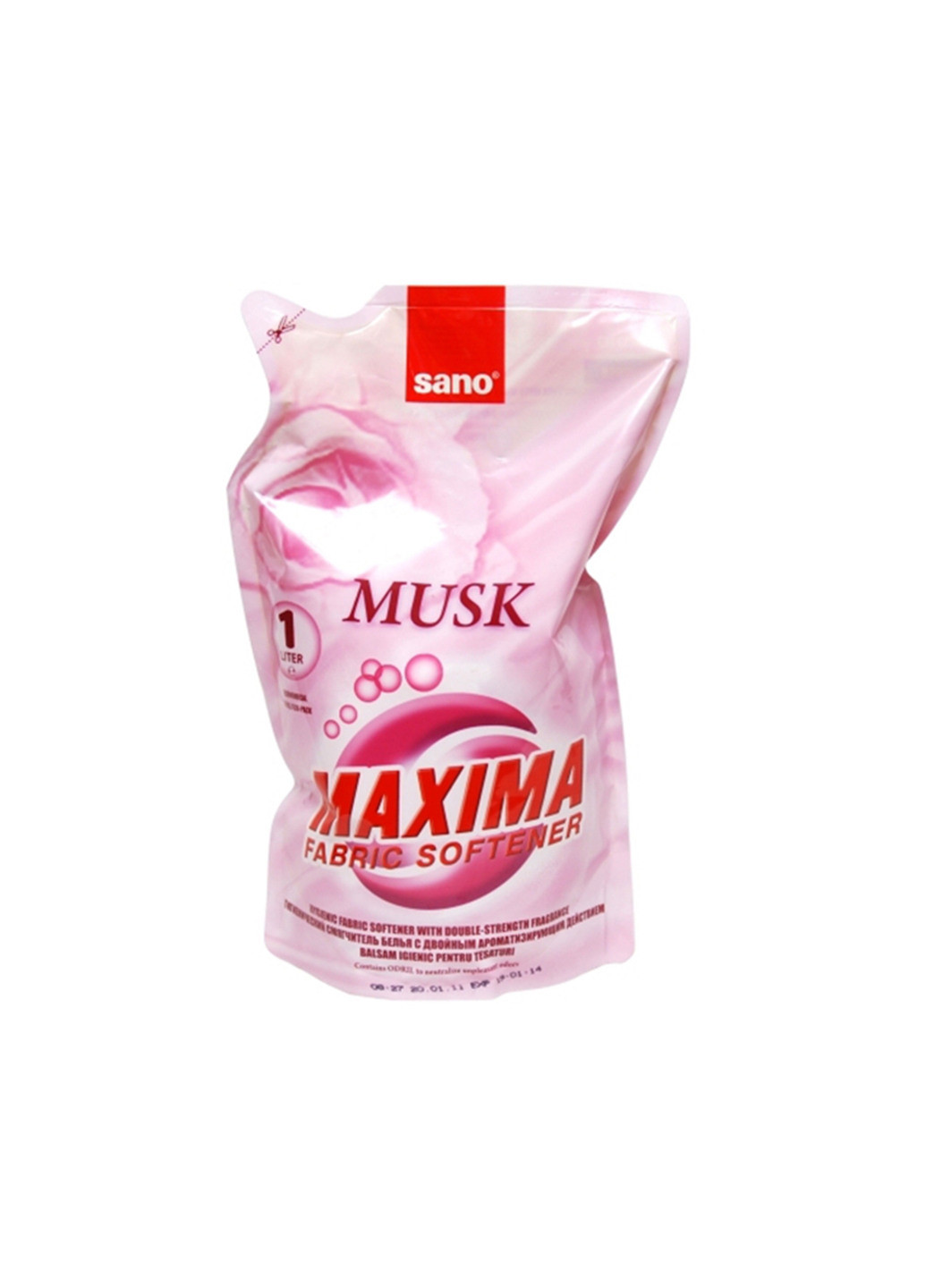 Ополіскувач для білизни Maxima Musk (Змінний блок) 1000 мл Sano (199238226)