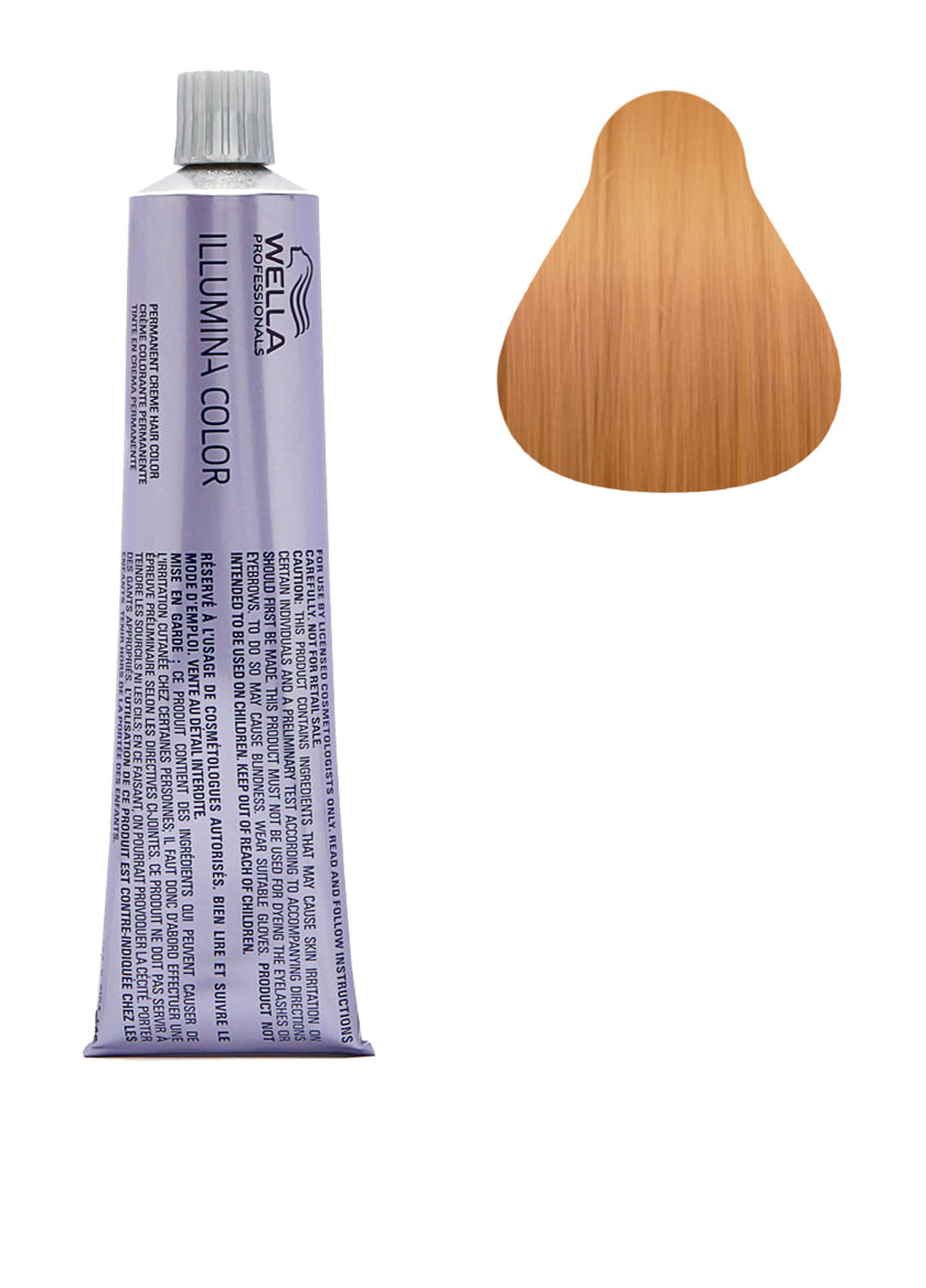 Стійка крем-фарба для волосся Illumina Color №8 / 05 (світлий блонд натуральний махагоновий), 60 мл Wella Professionals (160468610)