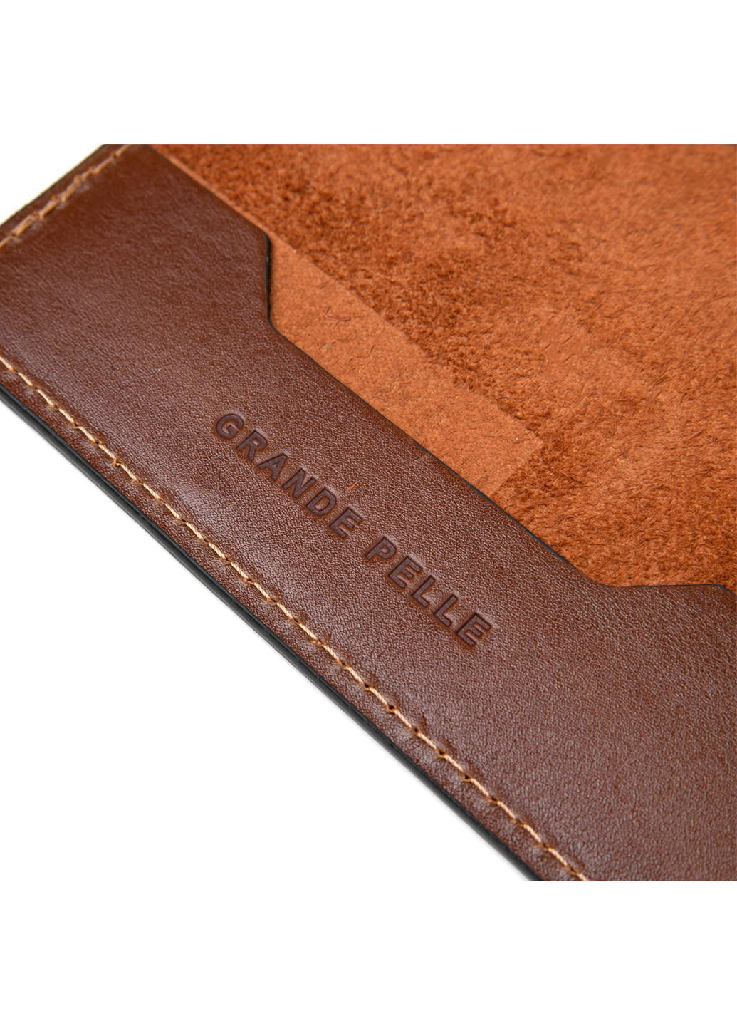 Шкіряна обкладинка для документів 10х13,5х1 см Grande Pelle (252414774)