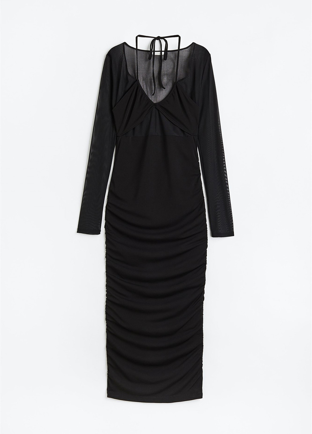 Чорна кежуал сукня силуетна H&M однотонна