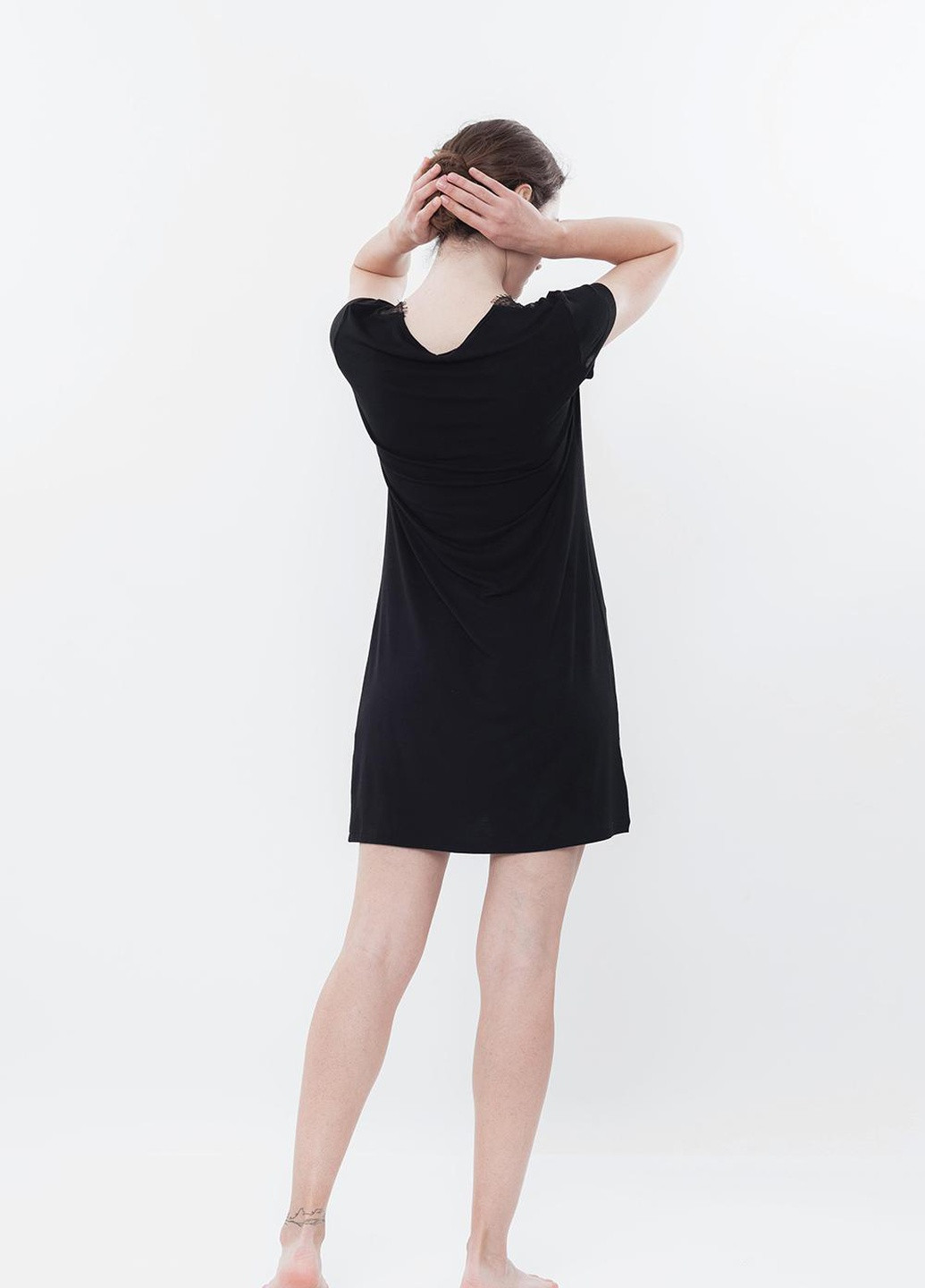 Нічна сорочка жіноча L чорна 0211/1 Effetto (254400794)