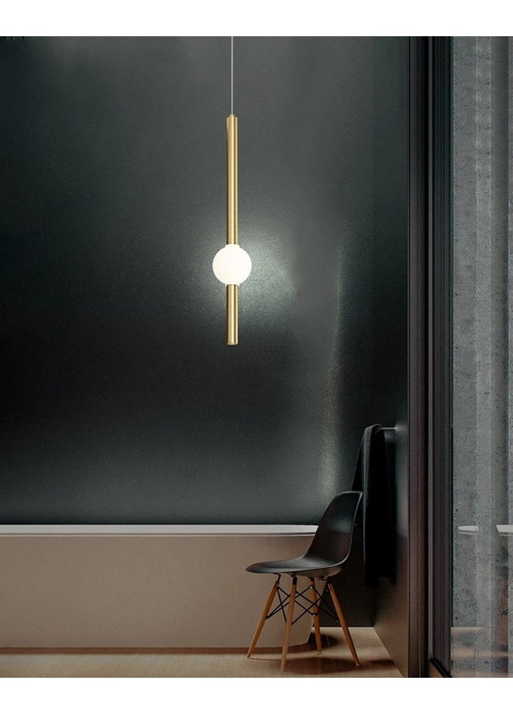 Люстра стельова LED ND7044/900VB-k Латунь 100х10х10 див. Sunnysky (253629476)