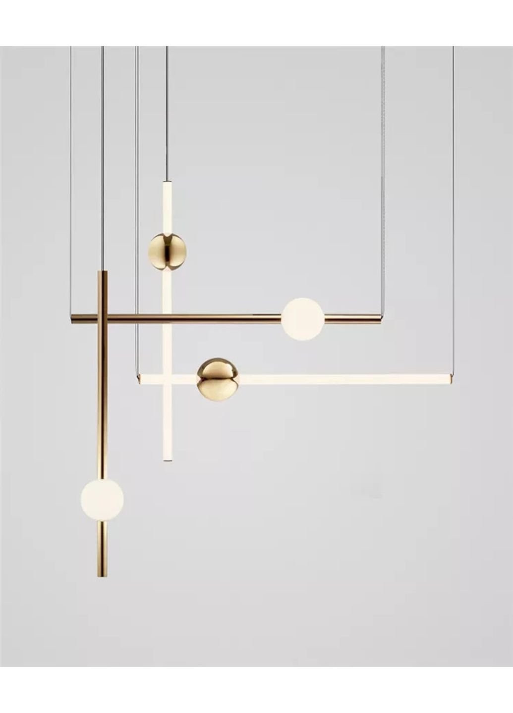 Люстра стельова LED ND7044/900VB-k Латунь 100х10х10 див. Sunnysky (253629476)