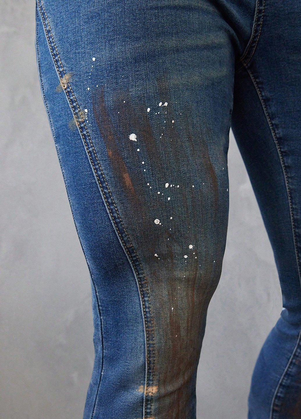 Темно-синие демисезонные скинни джинсы SHEIN