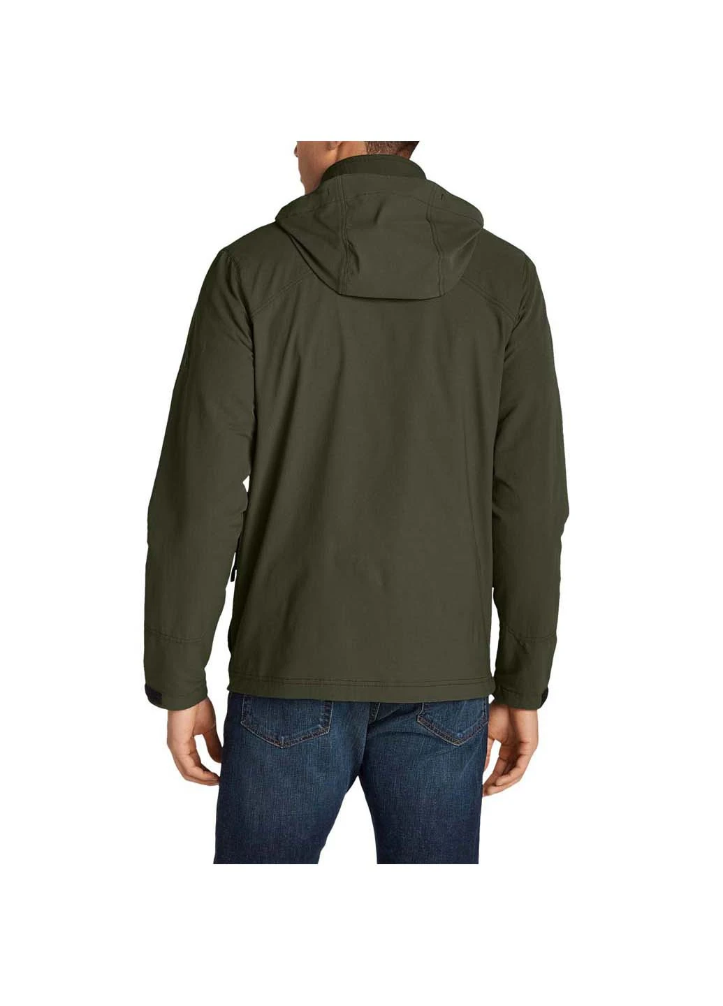 Темно-зеленая демисезонная куртка Eddie Bauer