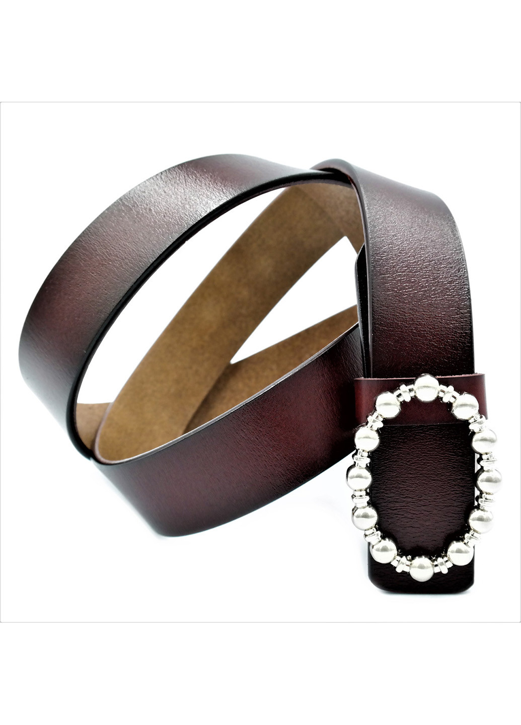 Женский кожаный ремень 115х3 см Weatro (210338821)