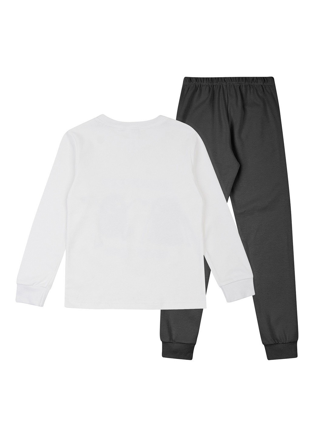 Черно-белая всесезон пижама (лонгслив, брюки) Garnamama