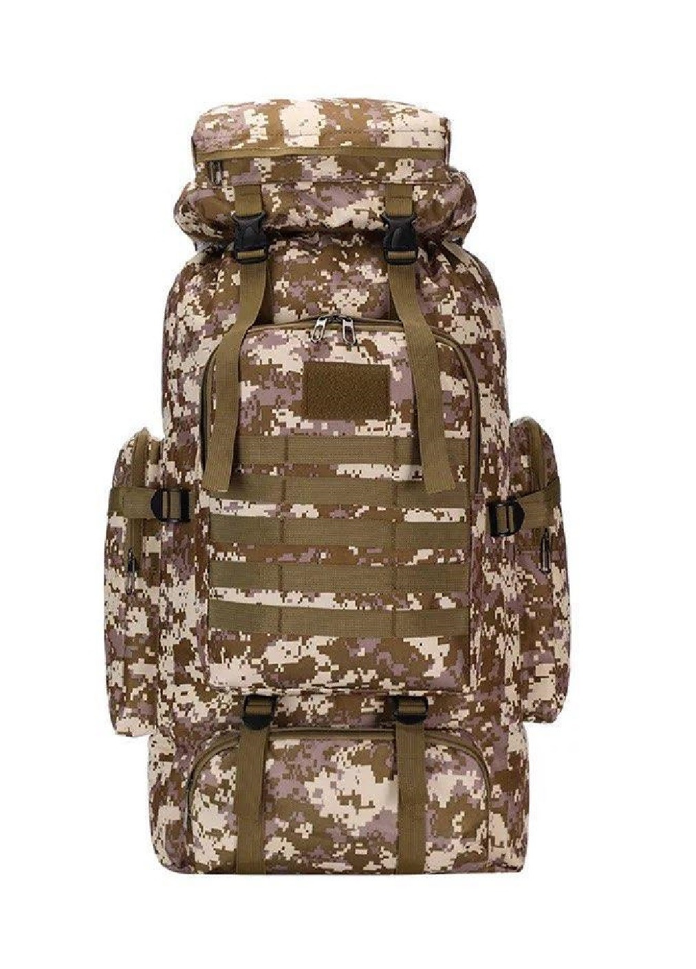 Рюкзак великий тактичний туристичний похідний для подорожей альпінізму кемпінгу 15х33х59 см (473290-Prob) Камуфляж хакі Unbranded (254303748)