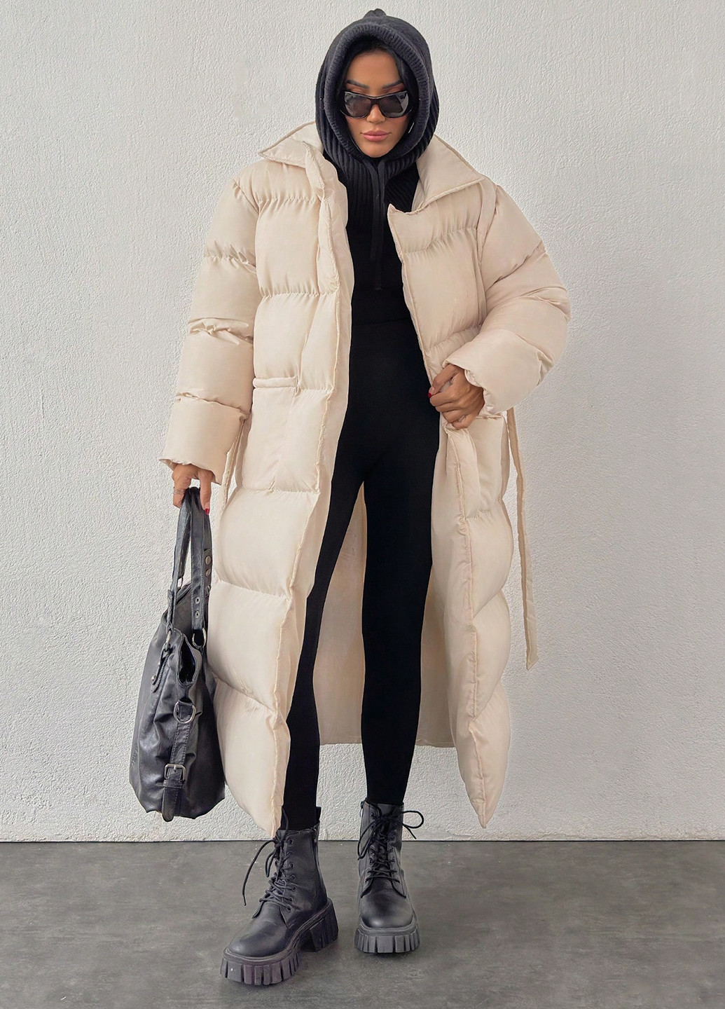 Бежева зимня куртка SHEIN