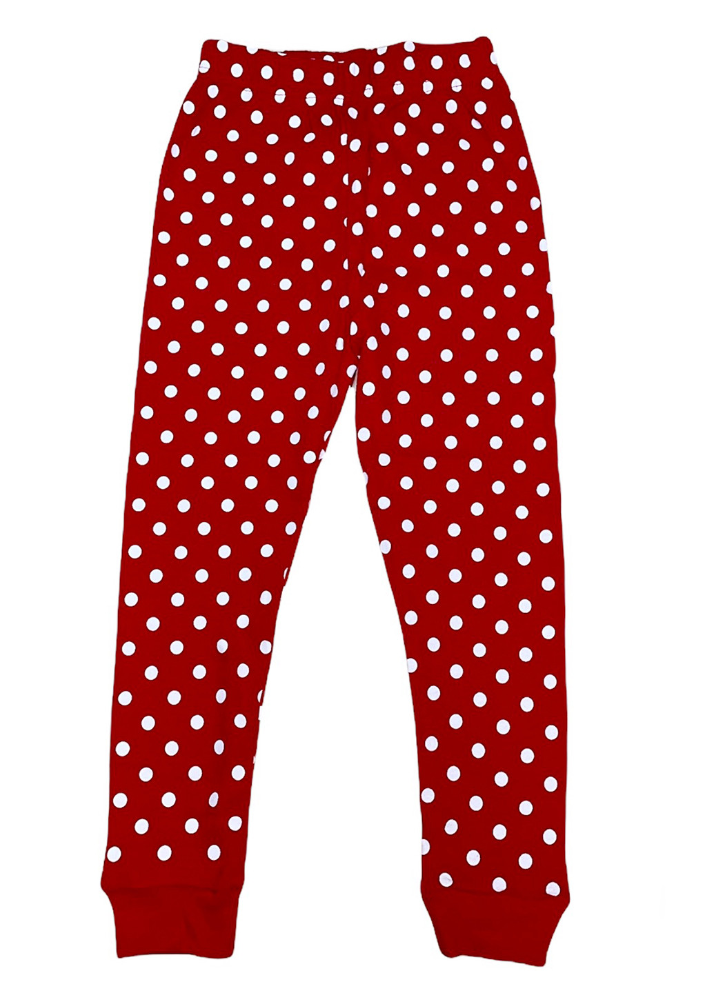 Красная всесезон пижама (лонгслив, брюки) лонгслив + брюки No Brand