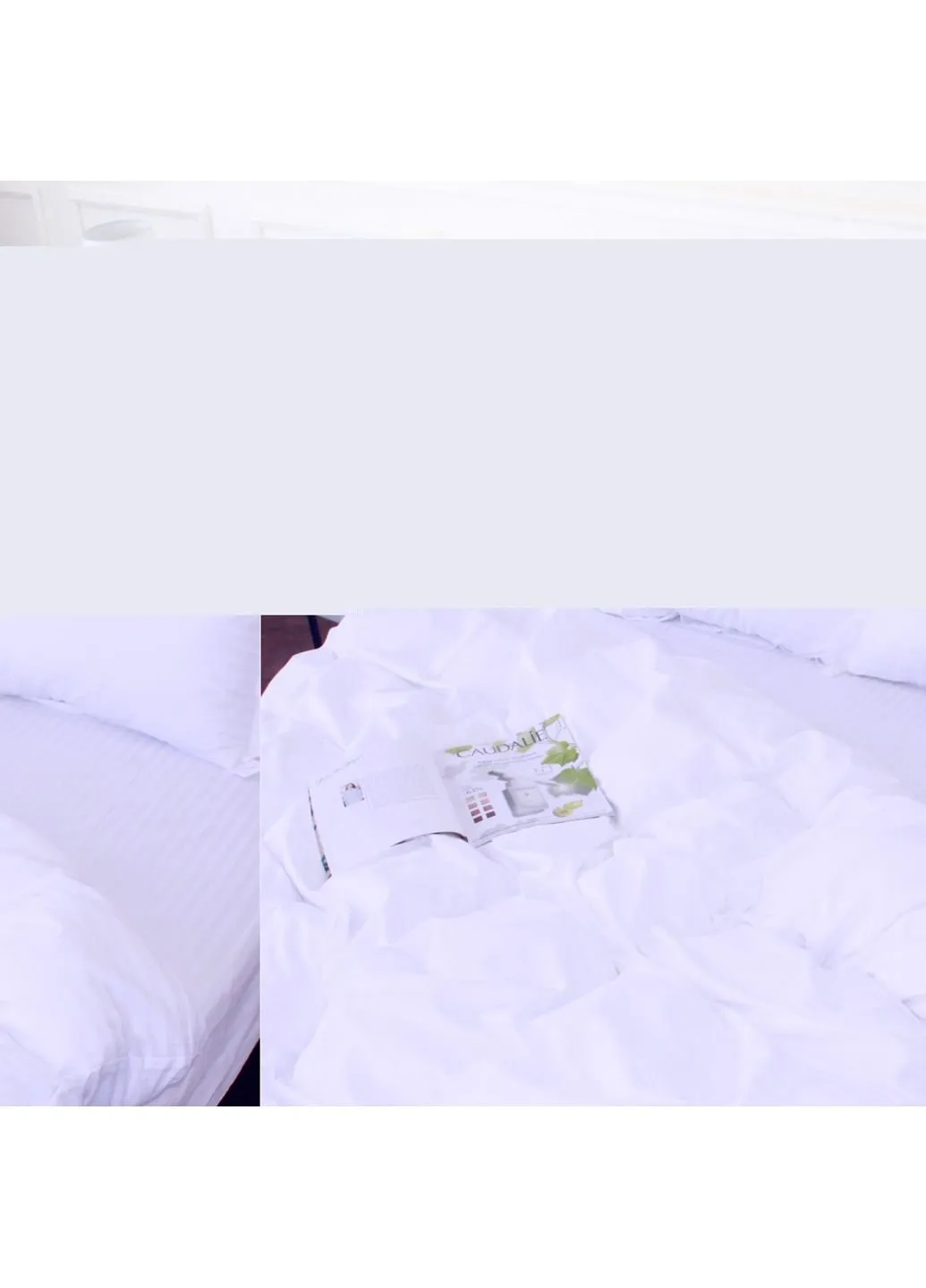 Постільна білизна Satin Stripe 30-0001 White 200х220 (2200005245682) Mirson (254081627)