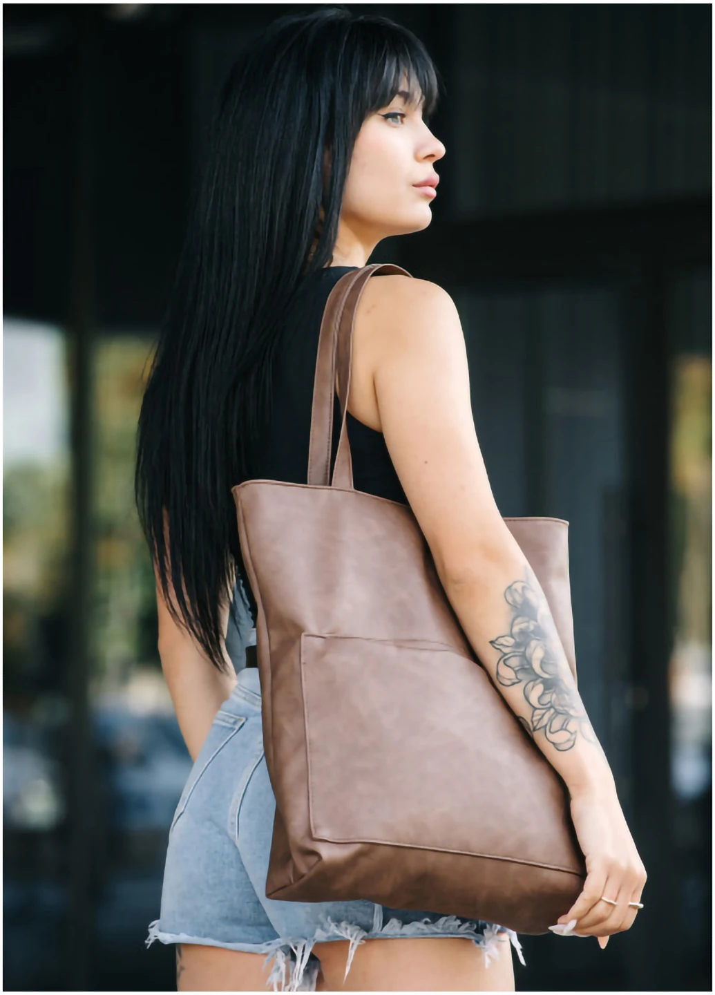Жіноча сумка шопер Tote 41х30х10 см Sambag (254595014)