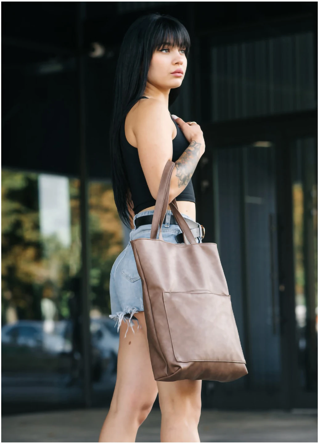 Жіноча сумка шопер Tote 41х30х10 см Sambag (254595014)