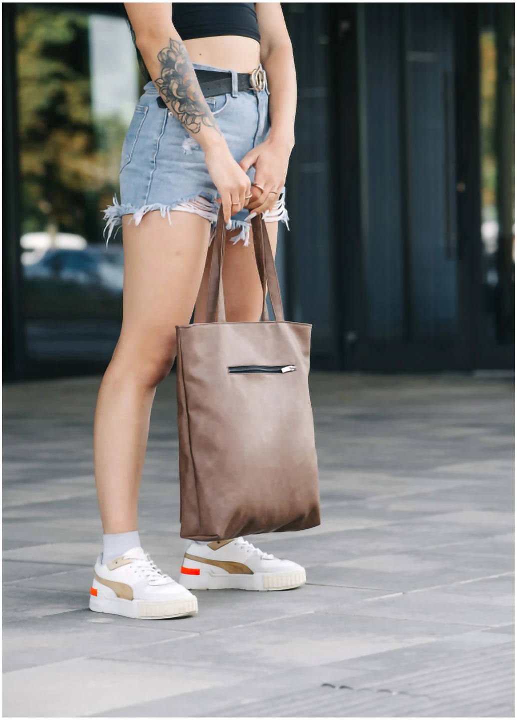 Жіноча сумка шопер Tote 41х30х10 см Sambag (254595014)