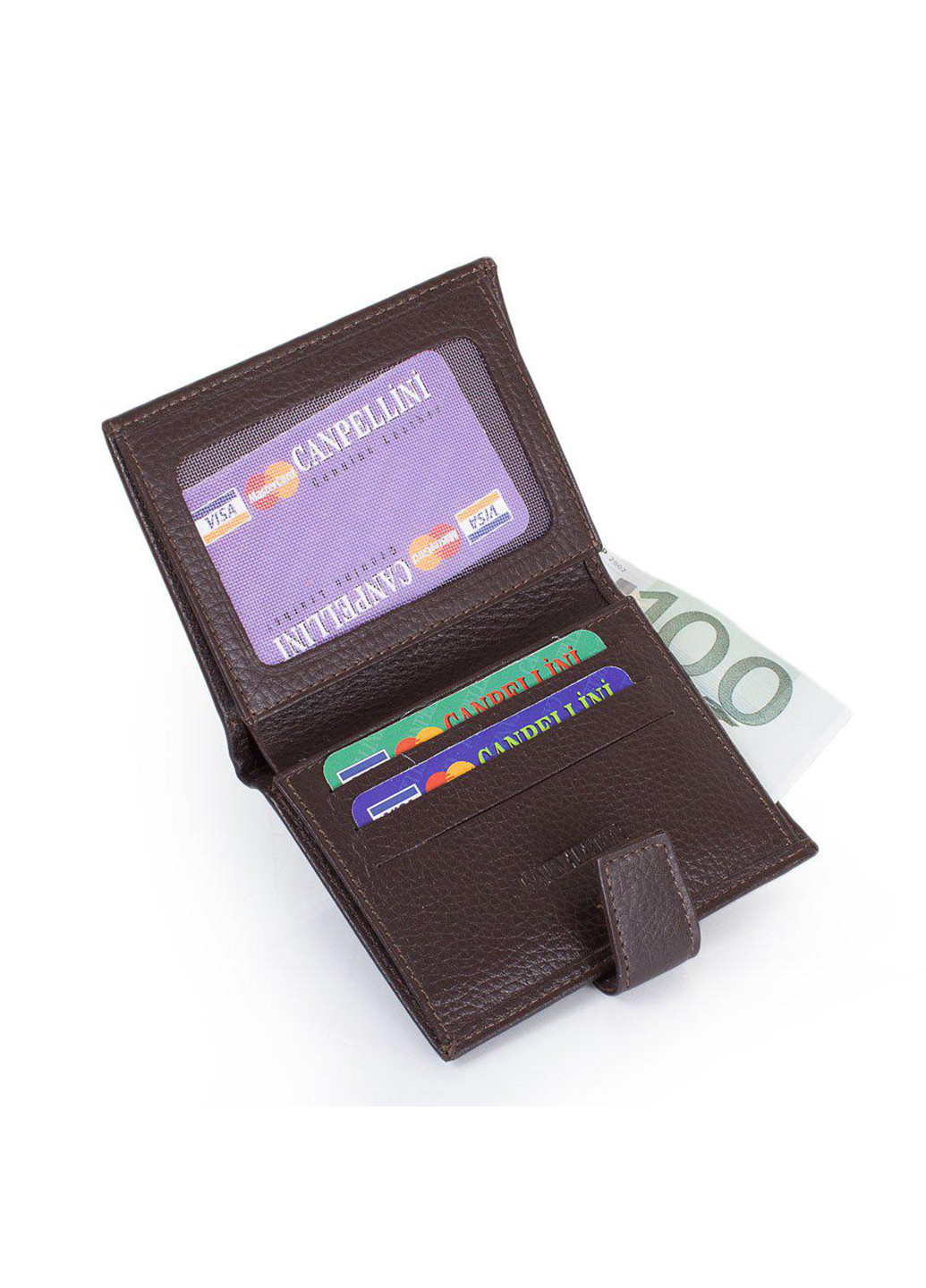 Чоловічий шкіряний гаманець 9,5х11,5х1,5 см Canpellini (252129916)