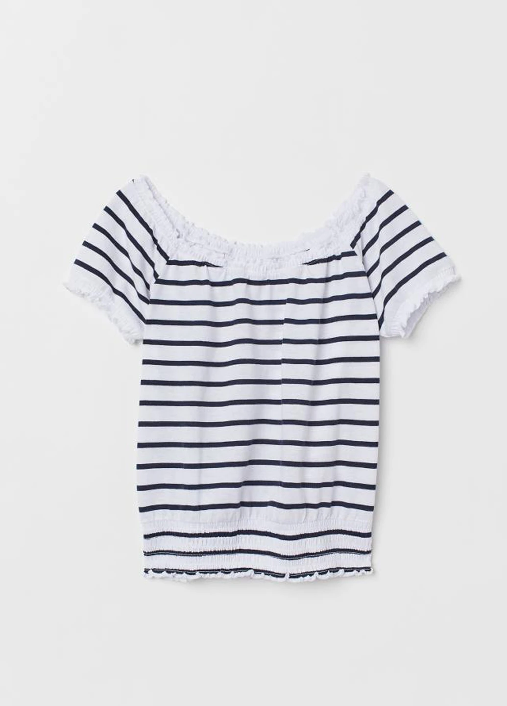 Белая летняя футболка H&M