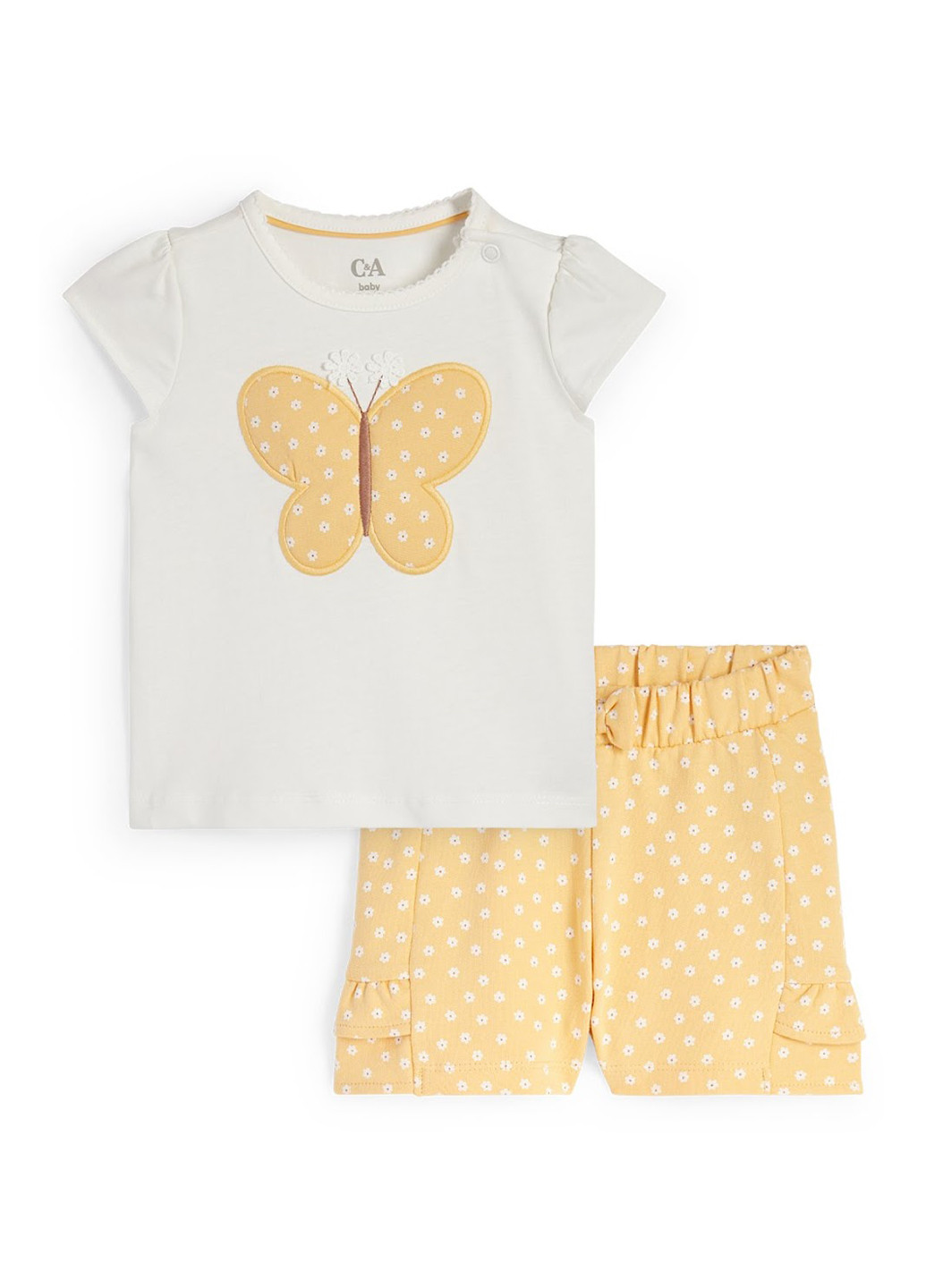 Комбінований літній костюм (футболка, шорти) C&A