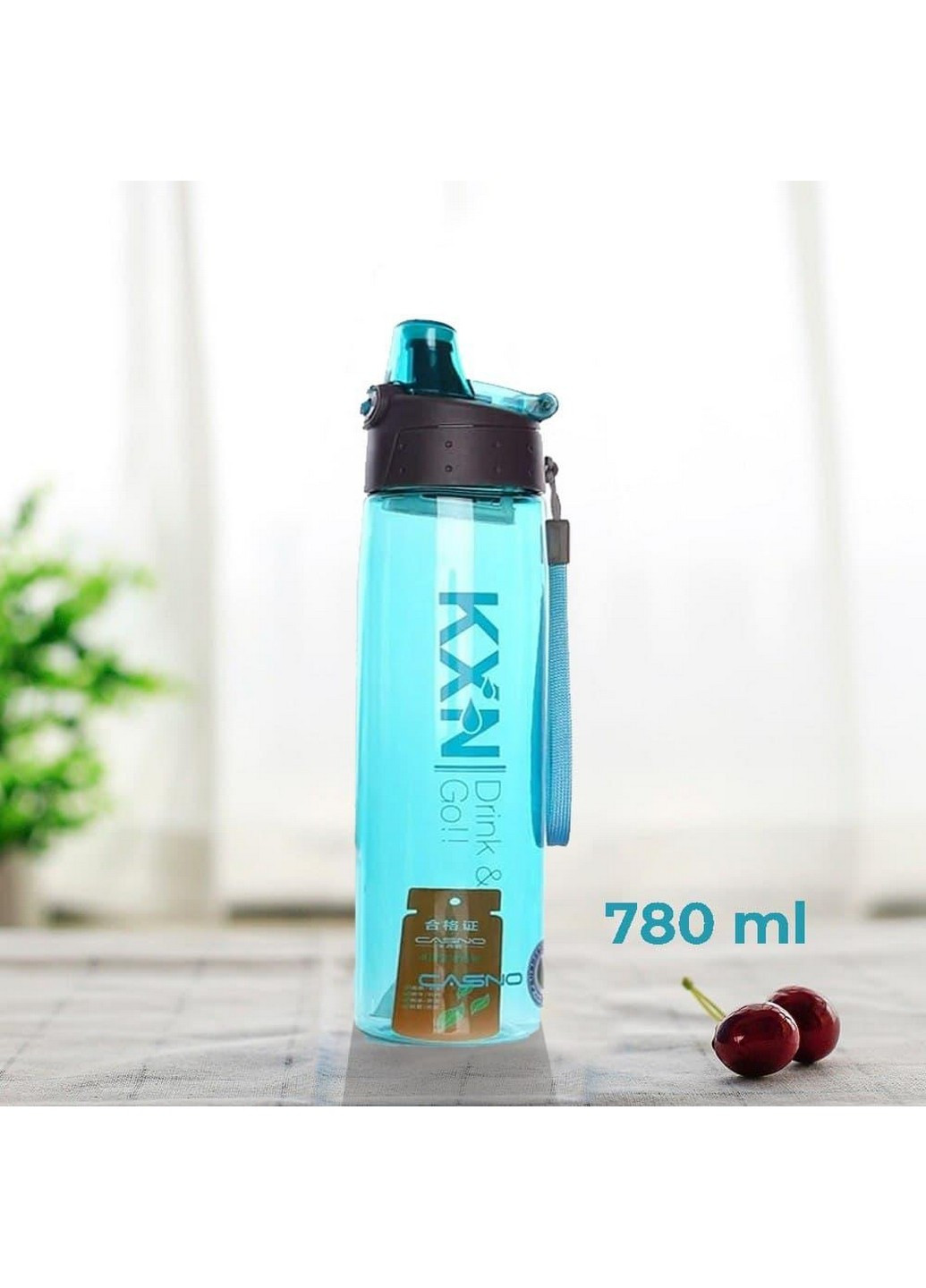 Бутылка для воды спортивная 780 мл Casno голубая
