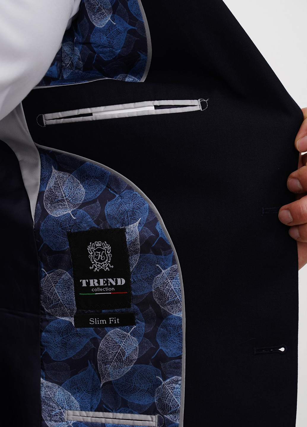 Темно-синій демісезонний костюм (піджак, штани) брючний Trend Collection