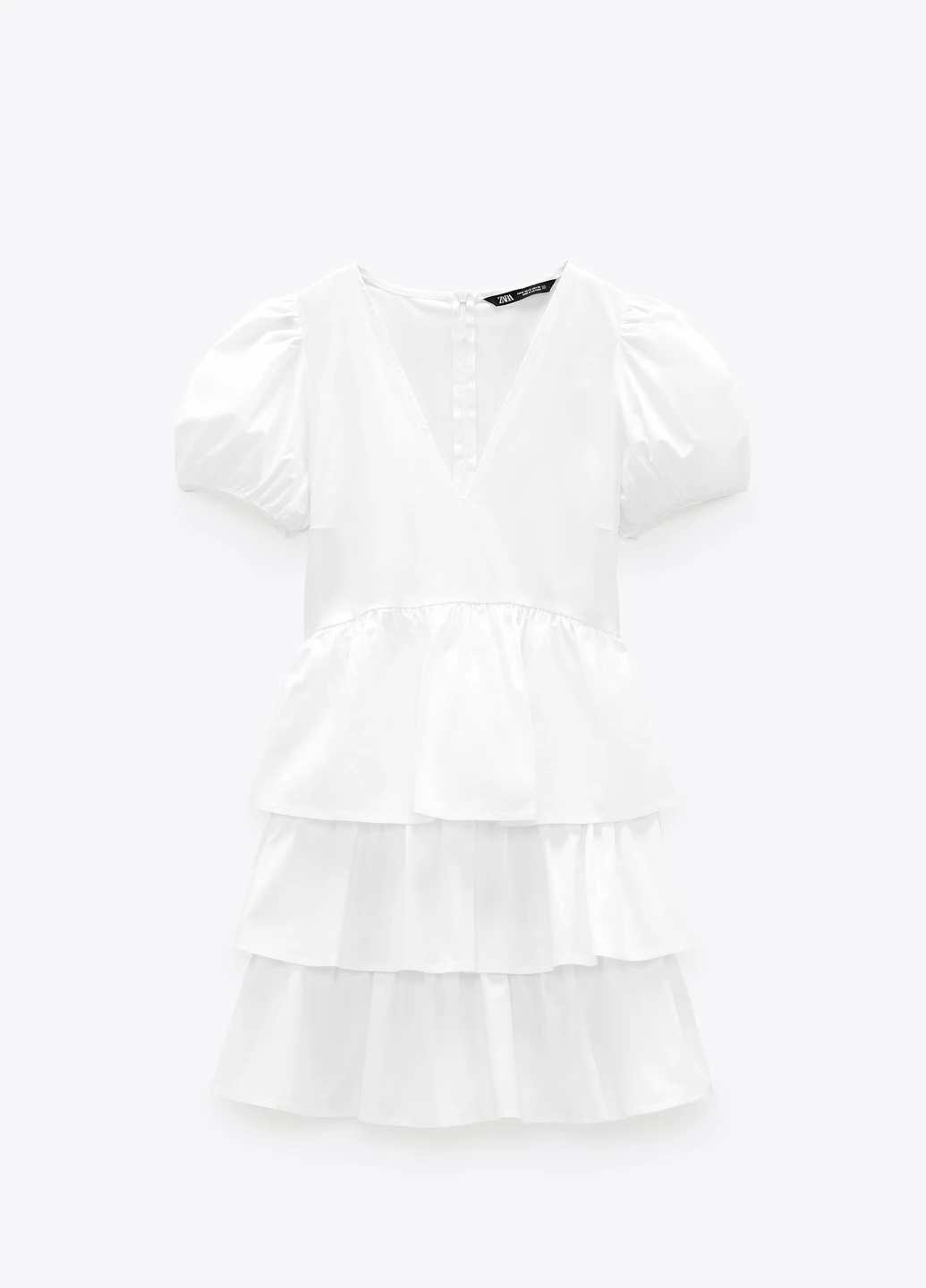 Білий кежуал плаття, сукня Zara однотонна