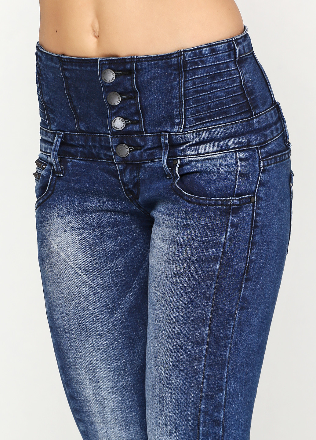 Синие демисезонные джинсы Miss Anet