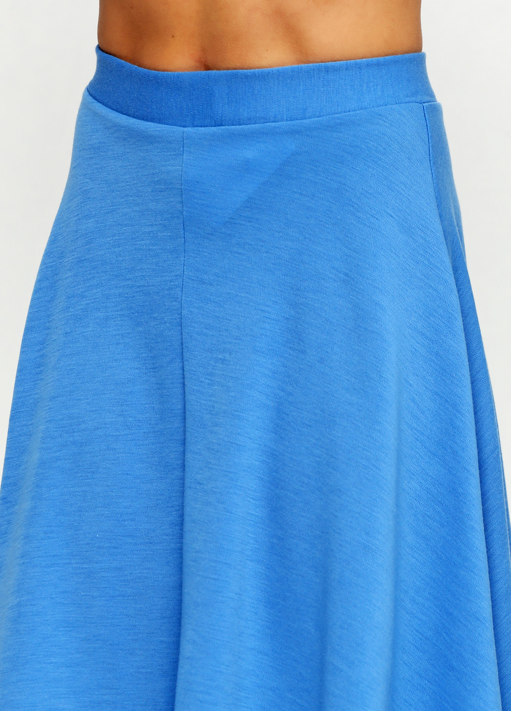 Голубая кэжуал однотонная юбка Zephyros миди