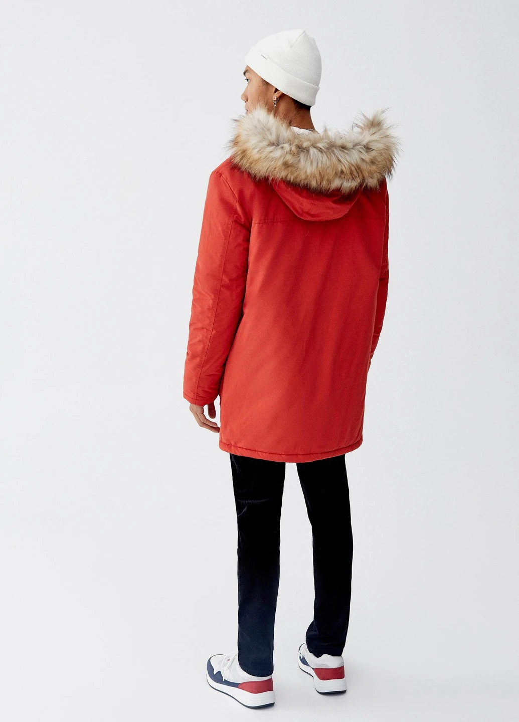 Парка зимова,червоний, Pull & Bear (255192110)
