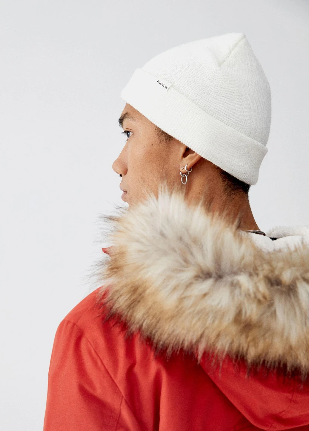 Парка зимова,червоний, Pull & Bear (255192110)