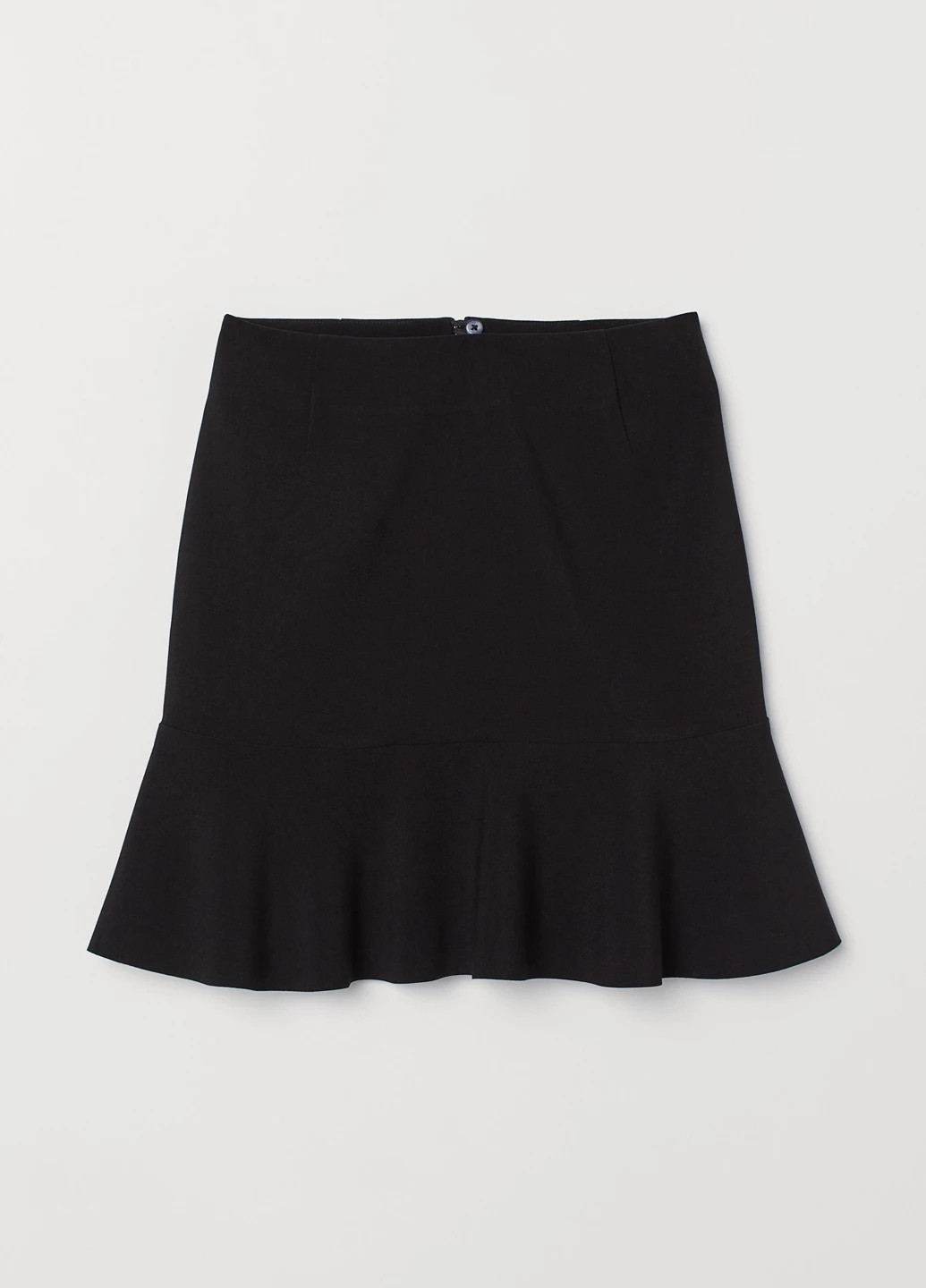 Черная повседневный однотонная юбка H&M годе
