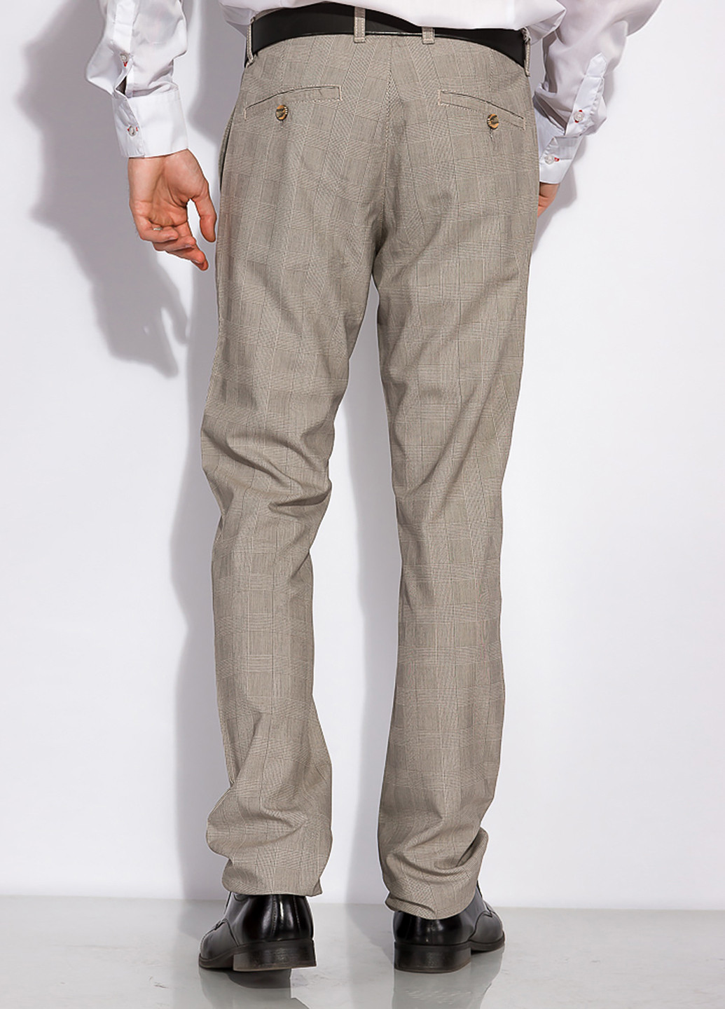 Бежевые классические демисезонные зауженные брюки Time of Style