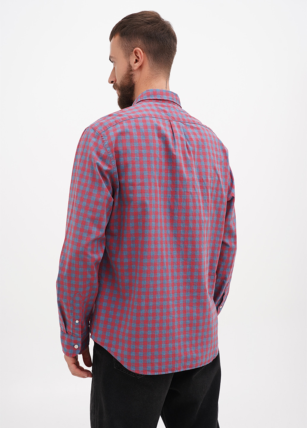 Цветная кэжуал, классическая рубашка в клетку J.Crew