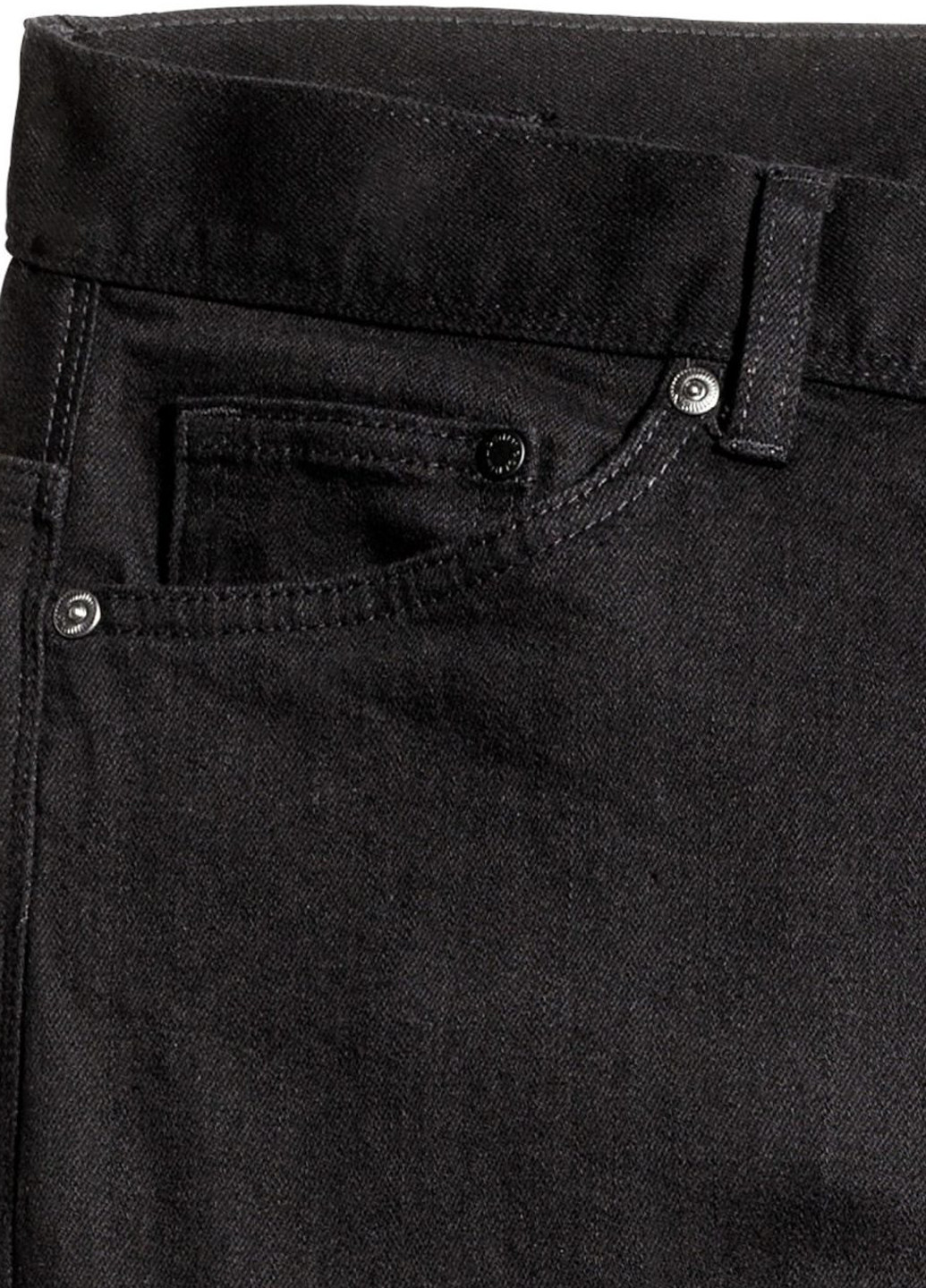 Черно-белые демисезонные слим джинсы H&M