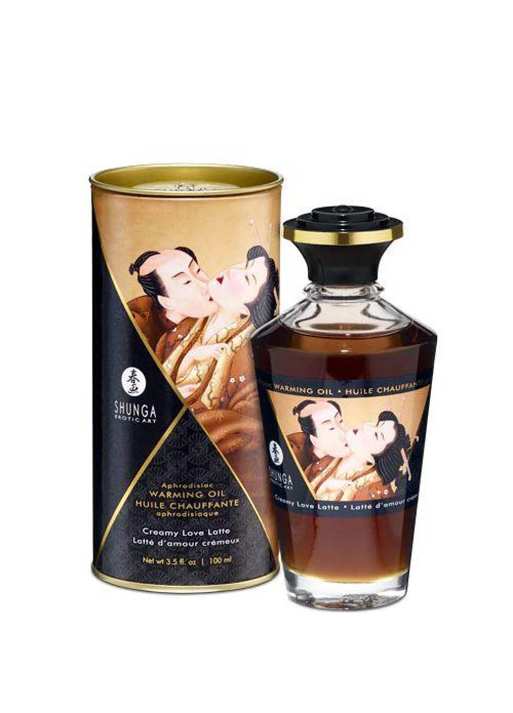 Розігріваюча олія APHRODISIAC WARMING OIL Creamy Love Latte 100 мл Shunga (256170712)