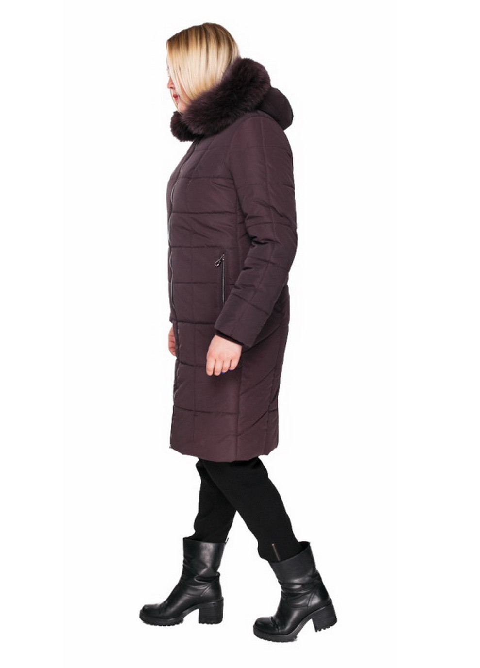 Темно-фиолетовая зимняя куртка Adonis