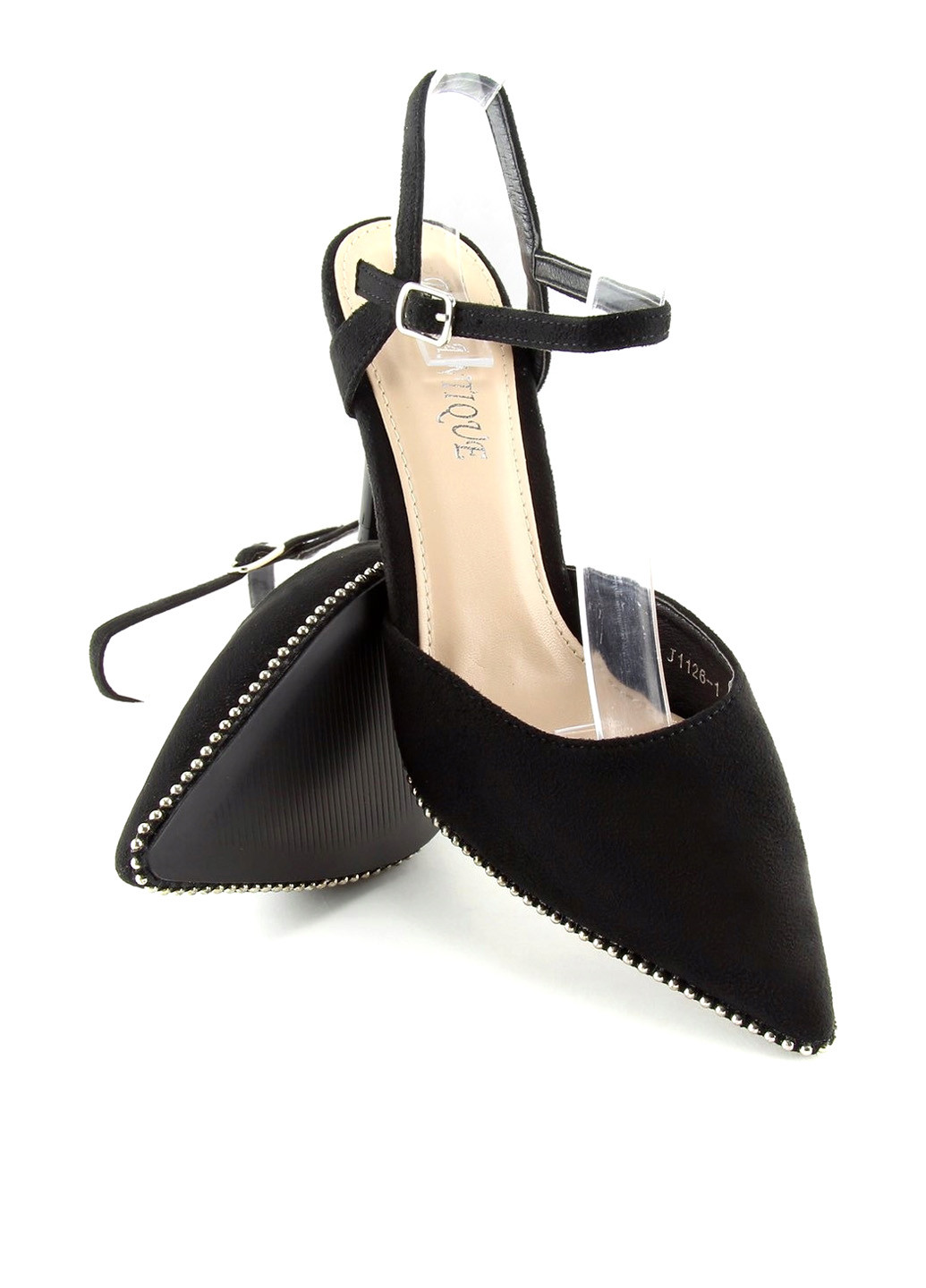 G2G Туфли слингбеки черный з искусственная замша, — лето (115738486)