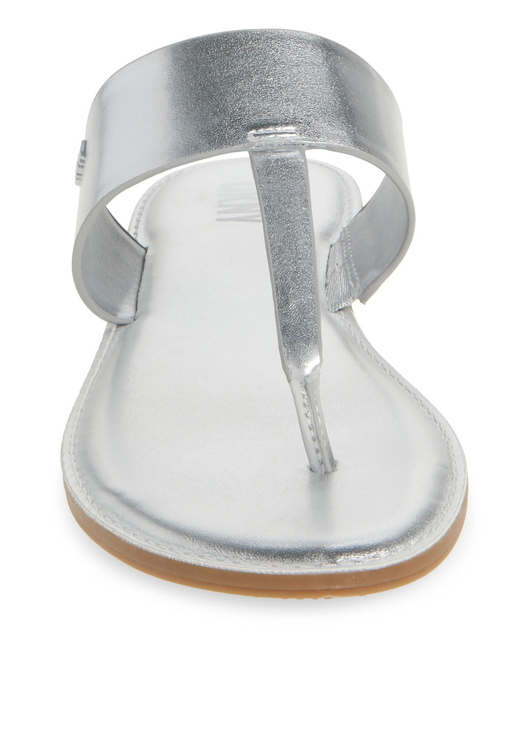 Серебристые кэжуал вьетнамки DKNY с логотипом