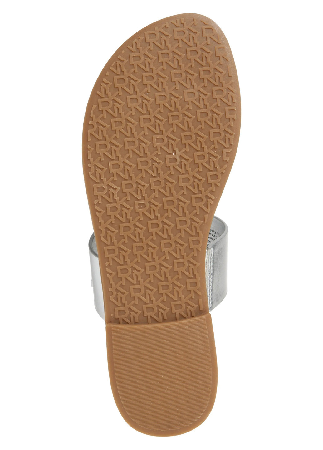 Серебристые кэжуал вьетнамки DKNY с логотипом