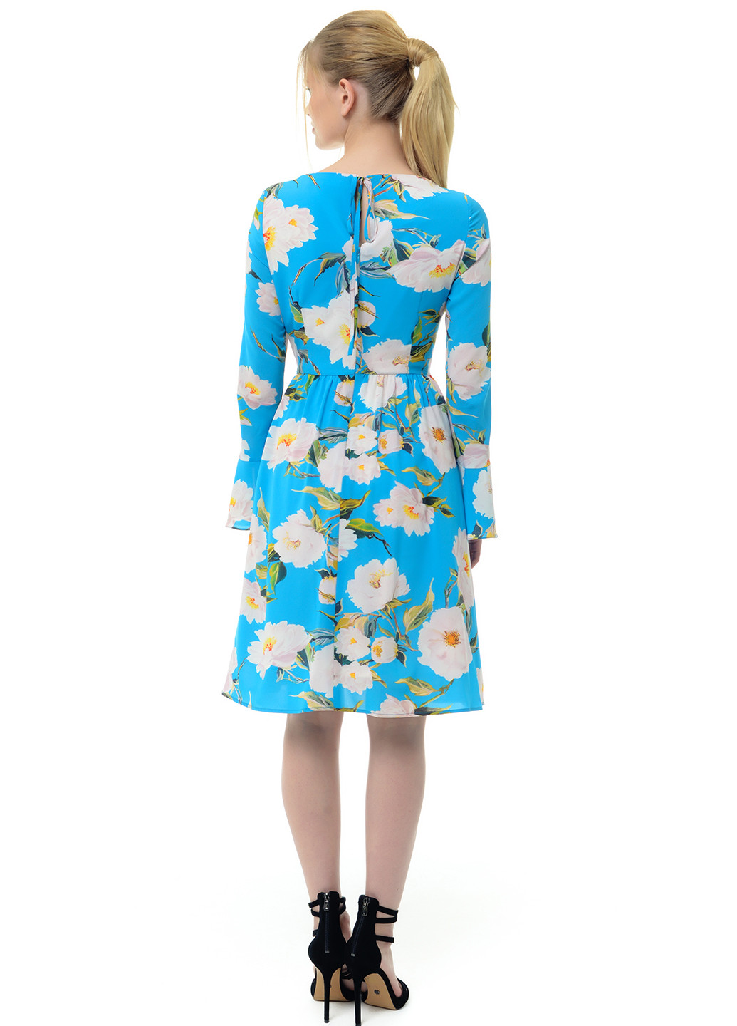 Блакитна кежуал сукня Arefeva з квітковим принтом