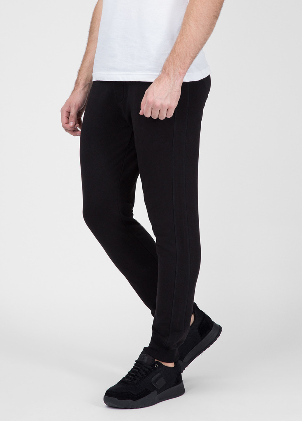 Черные кэжуал демисезонные прямые брюки Preppy