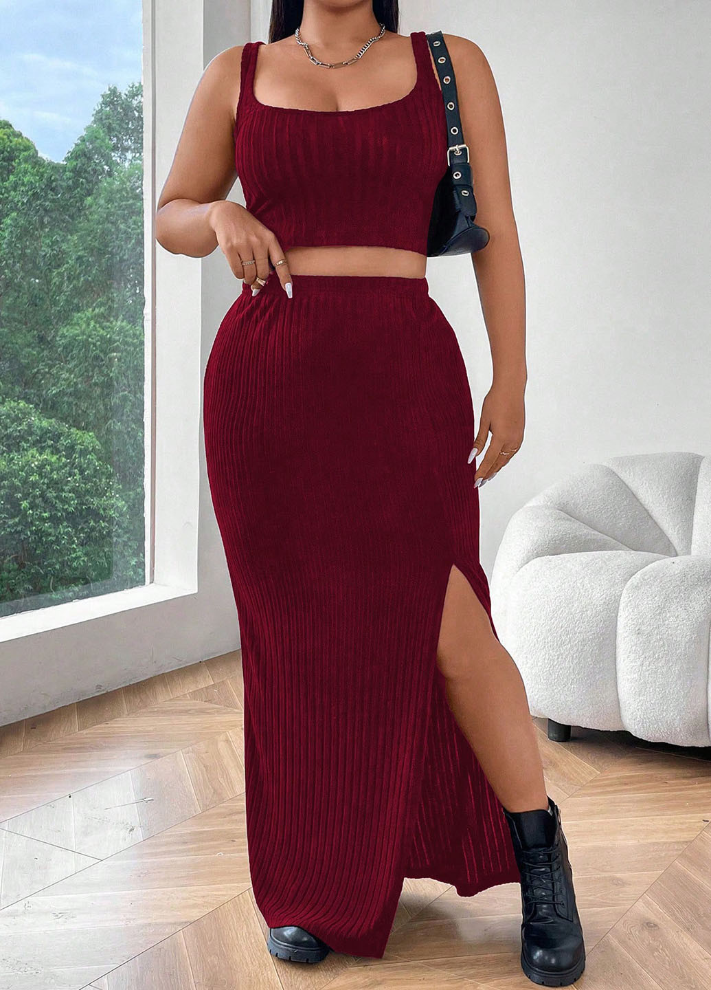 Костюм (топ, кофта, спідниця) SHEIN (339828631)