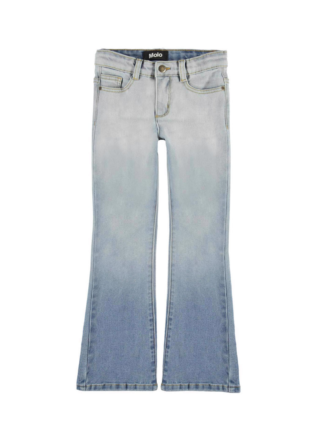 Голубые демисезонные клеш джинсы Molo