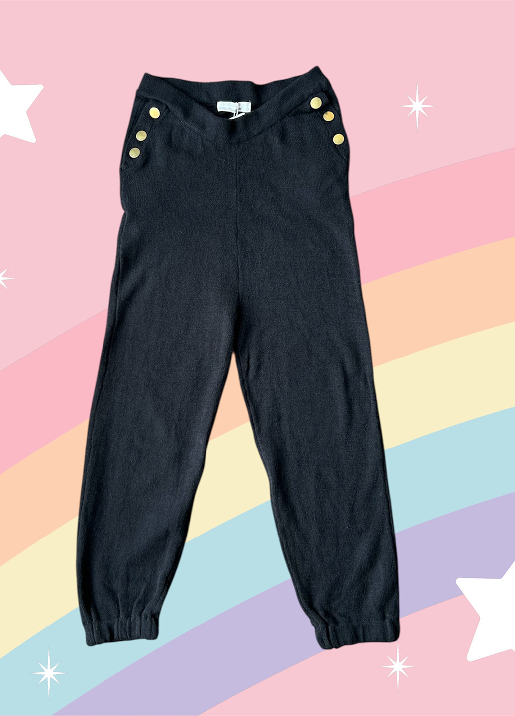 Черные кэжуал демисезонные джоггеры брюки Piazza Italia