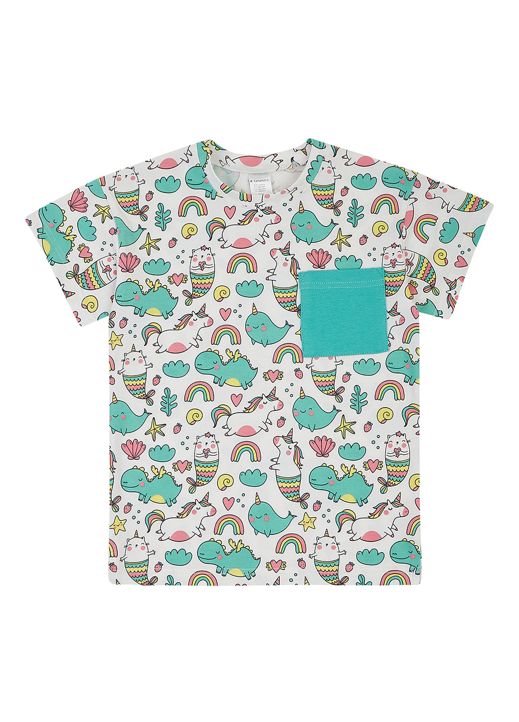 Комбінована літня футболка Garnamama