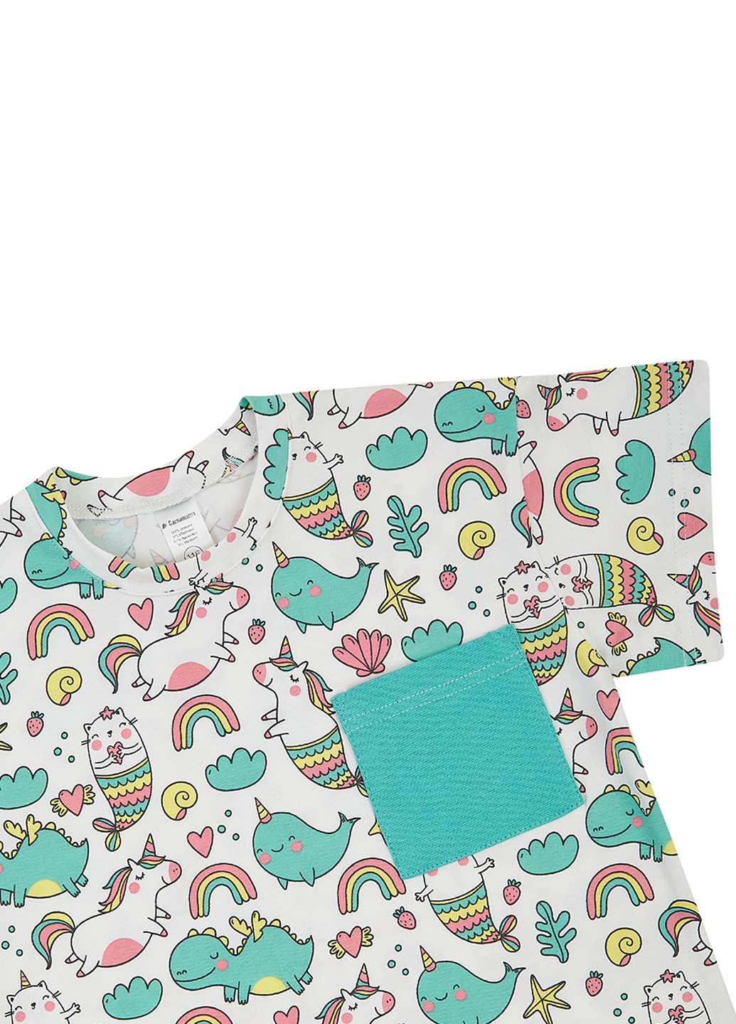 Комбінована літня футболка Garnamama