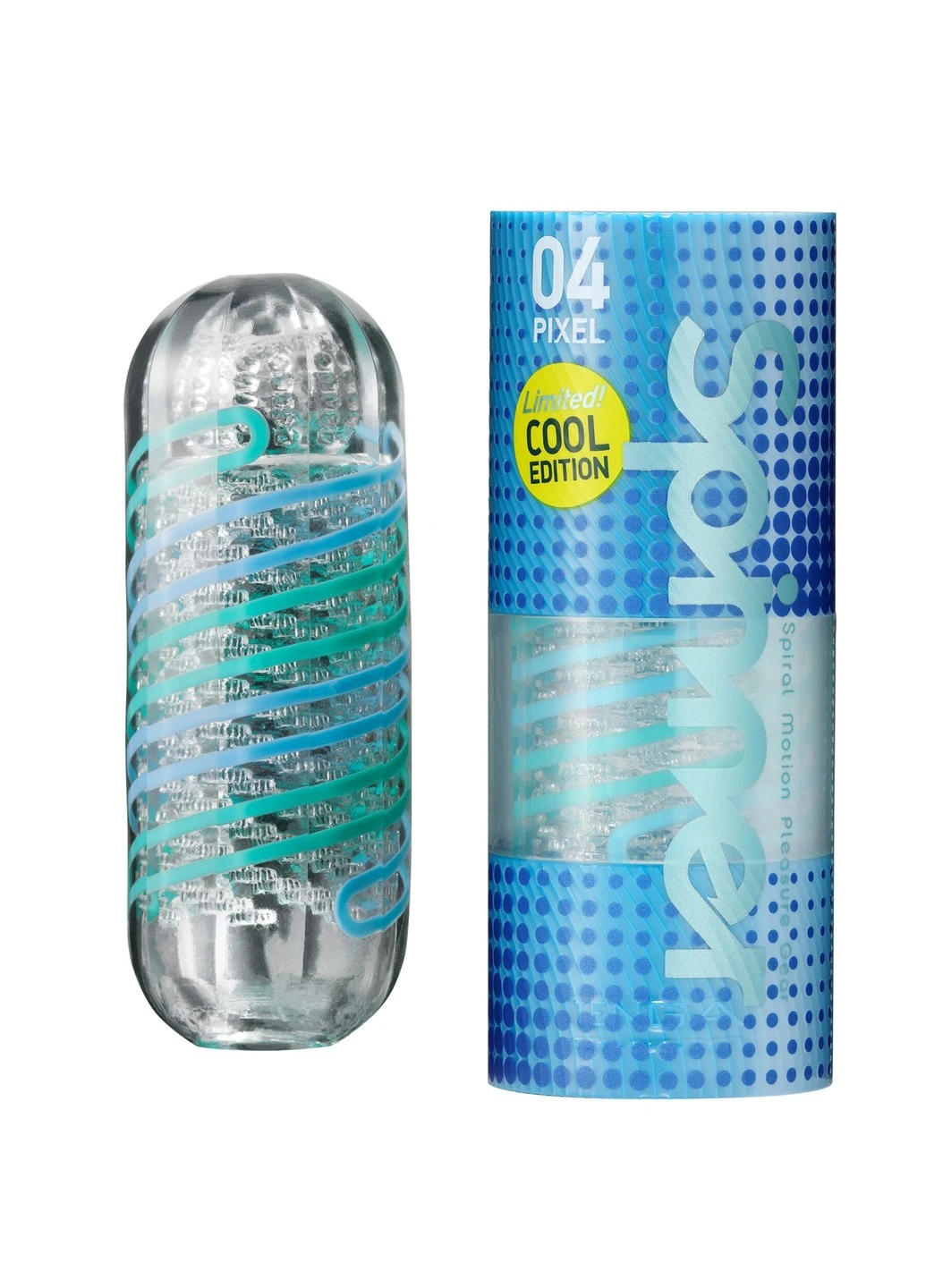 Мастурбатор Spinner 04 Pixel COOL EDITION з пружною стимулюючою спіраллю всередині Tenga (252607233)