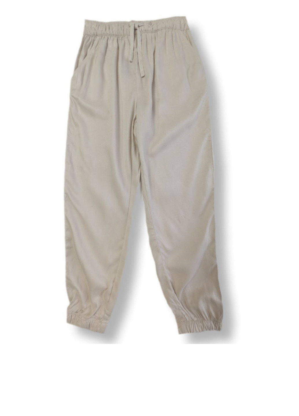 Светло-бежевые кэжуал летние джоггеры брюки H&M