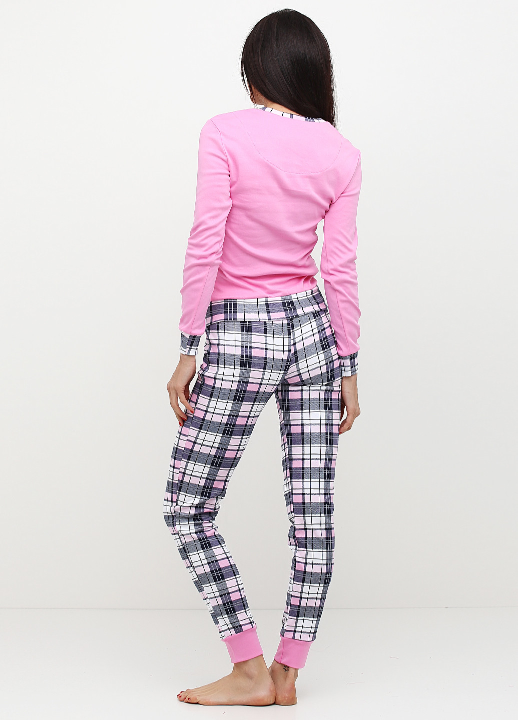 Светло-розовая всесезон пижама (лонгслив, брюки) Bahar