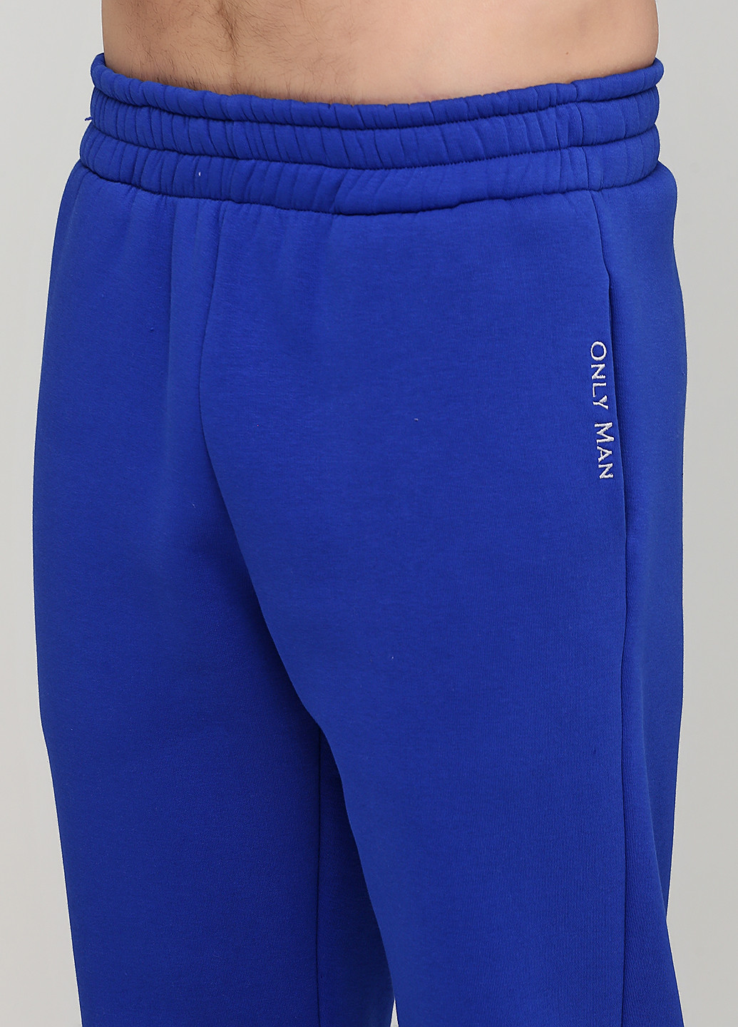 Светло-синие спортивные демисезонные джоггеры брюки Only Man