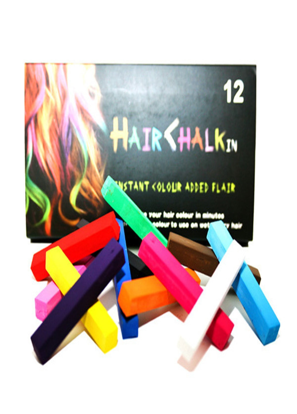 Набір кольорової крейди для волосся 12 кольорів (фарба крейда Hair chalk) (912765 Francesco Marconi (213875538)
