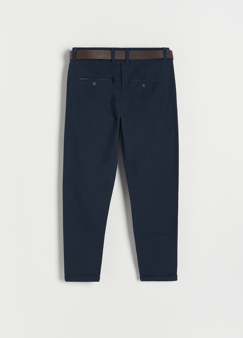 Темно-синие кэжуал демисезонные брюки чиносы Reserved